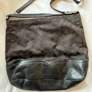 Coach Black Signature Tote